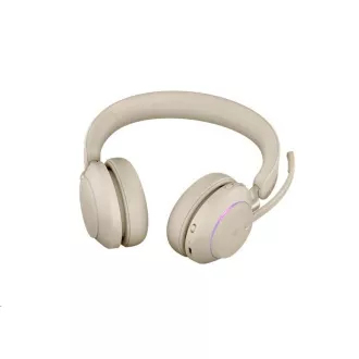 Jabra náhlavní souprava Evolve2 65, Link 380c MS, stereo, béžová