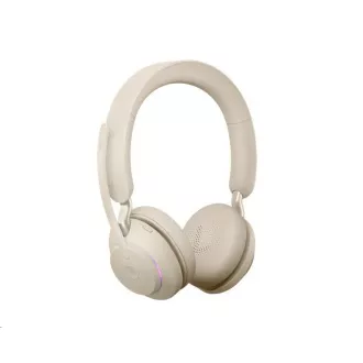 Jabra náhlavní souprava se stojánkem Evolve2 65, Link 380a MS, stereo, béžová
