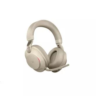 Jabra náhlavní souprava se stojánkem Evolve2 85, Link 380c MS, stereo, béžová
