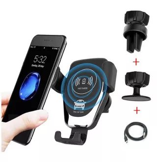 1stCOOL bezdrátová QI rychlo nabíječka do auta 5W 7, 5W 10W Black 1stCOOL bezdrátová QI rychlo nabíječka do auta 5W 7, 5W 10W Black