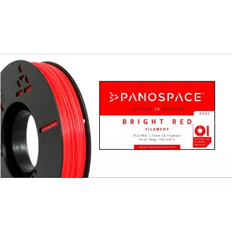 FILAMENT Panospace type: PLA -- 1, 75mm, 326 gram per roll - Červená