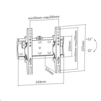 Sklopný držák na Tv i monitory Fiber Mounts FM21T