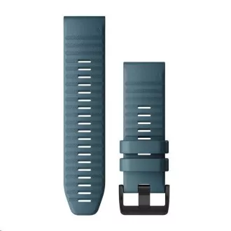 Garmin řemínek pro fenix6X - QuickFit 26, silikonový, modrý, černá přezka Garmin řemínek pro fenix6X - QuickFit 26, silikonový, modrý, černá přezka