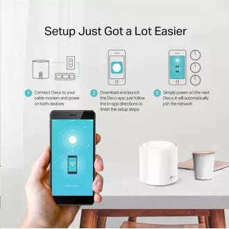 TP-Link Deco X20(3-pack) WiFi6 Mesh (AX1800, 2, 4GHz/5GHz, 2xGbELAN/WAN)
