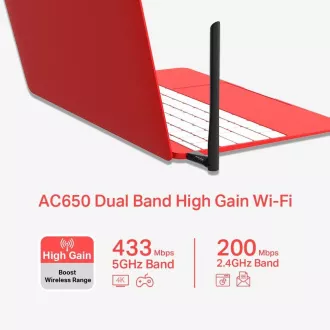 MERCUSYS MU6H WiFi5 USB adapter (AC650, 2, 4GHz/5GHz, USB2.0)