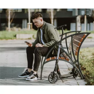 Skládací koloběžka MOVINO X-Way s ruční i nášlapnou brzdou, černá Skládací koloběžka MOVINO X-Way s ruční i nášlapnou brzdou, černá