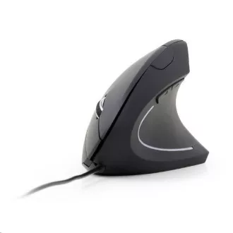 GEMBIRD myš MUS-ERGO-01, drátová, optická, vertikální, 1200-3200 dpi, USB, černá GEMBIRD myš MUS-ERGO-01, drátová, optická, vertikální, 1200-3200 dpi, USB, černá