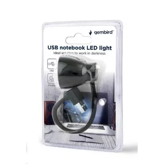 GEMBIRD USB lampička k notebooku, flexibilní, černá