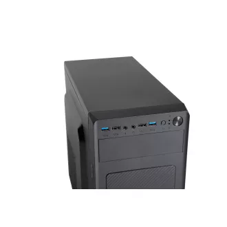 1stCOOL skříň STEP 3 ver.3 + čtečka karet, micro ATX, AU, 2XUSB 3.0 + 2x USB 2.0, bez zdroje, Black