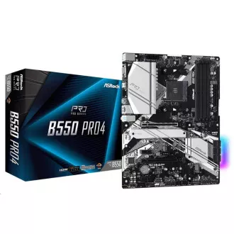 ASRock MB Sc AM4 B550 PRO4, AMD B550, 4xDDR4, HDMI