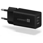 CONNECT IT Fast PD Charge nabíjecí adaptér 1×USB-C, 18W PD, černá