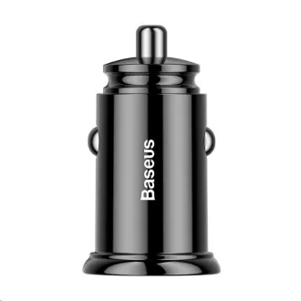 Baseus Circular Plastic nabíječka do auta 30W (PD3.0, QC4.0+ SCP AFC) černá
