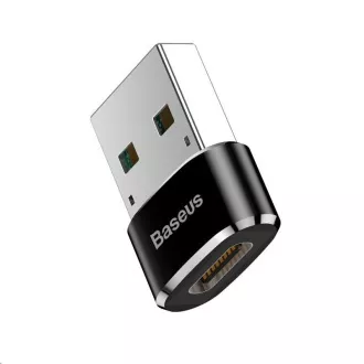 Baseus adaptér USB samec na USB-C samice 3A, OTG, černá