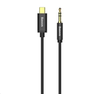 Baseus Yiven Series audio kabel USB-C / 3, 5mm Jack 1, 2m, černá