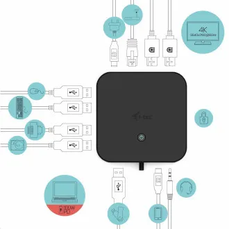 i-tec USB-C Dual Display Docking Station, Power Delivery 100 W - Použité