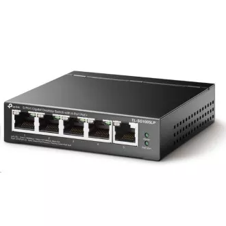 TP-Link switch TL-SG1005LP (5xGbE, 4xPoE+, 40W, fanless)