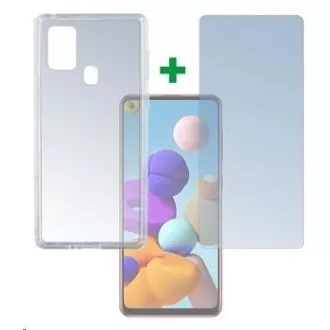 4smarts 360° Protection set (tvrzené sklo a gelový zadní kryt) pro Samsung Galaxy A21s 4smarts 360° Protection set (tvrzené sklo a gelový zadní kryt) pro Samsung Galaxy A21s