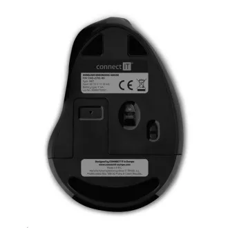 CONNECT IT FOR HEALTH ergonomická vertikální myš, (+ 1x AA baterie zdarma), bezdrátová, červená CONNECT IT FOR HEALTH ergonomická vertikální myš, (+ 1x AA baterie zdarma), bezdrátová, červená