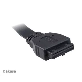 AKASA adaptér MB interní, Type-C USB3.1 Gen1 internal adapter cable + Type-A USB2.0 ports, 40 cm