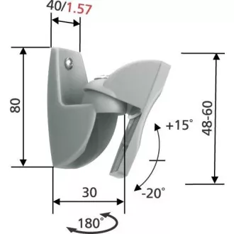 Vogel's VLB500 - univerzální držák na repro do 5 kg, černý