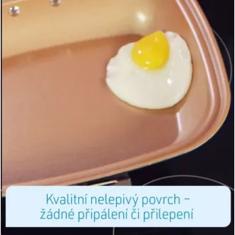 Livington Black Doubletta - Otočná pánev smažení/grill
