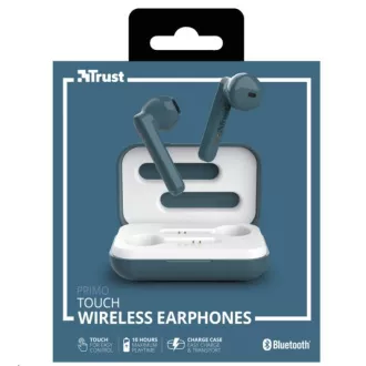 TRUST sluchátka Primo Touch Bluetooth Wireless Earphones - blue
