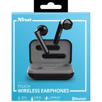 TRUST sluchátka Primo Touch Bluetooth Wireless Earphones - black
