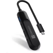 CONNECT IT USB-C hub USB 3.0, externí, černý