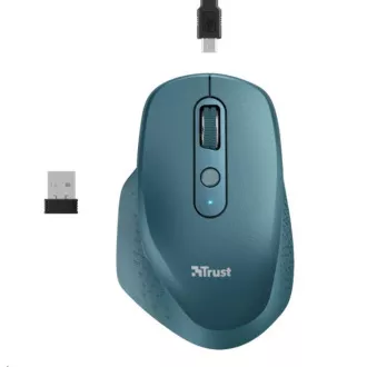 TRUST bezdrátová Myš Ozaa Rechargeable Wireless Mouse - blue