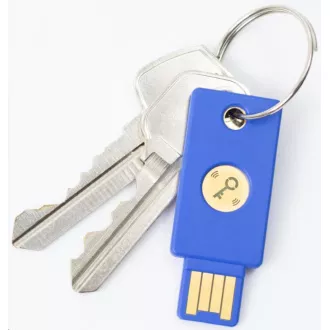 Security Key NFC - USB-A, podporující vícefaktorovou autentizaci (NFC), podpora FIDO U2F, voděodolný