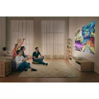Optoma Laser projection TV CinemaX P2 (DLP, LASER, FULL 3D, UHD, 3 000 ANSI, HDMI, RJ45, 2x10W speaker)