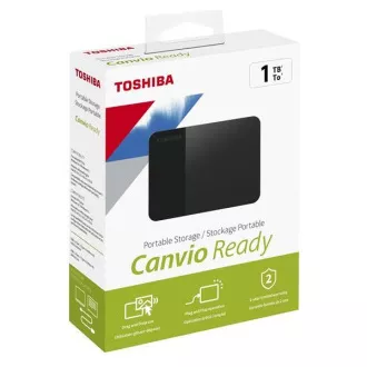 TOSHIBA Externí HDD CANVIO READY (NEW) 1TB, USB 3.2 Gen 1, černá / black
