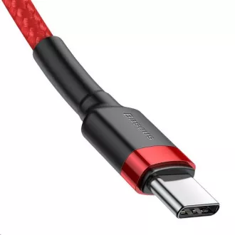 Baseus Cafule Series nabíjecí / datový kabel USB-C na USB-C PD2.0 60W Flash 2m, červená