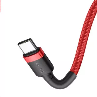 Baseus Cafule Series nabíjecí / datový kabel USB-C na USB-C PD2.0 60W Flash 1m, červená