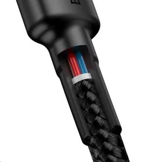 Baseus Cafule Series nabíjecí / datový kabel USB-C na USB-C PD2.0 60W Flash 1m, červená-čer
