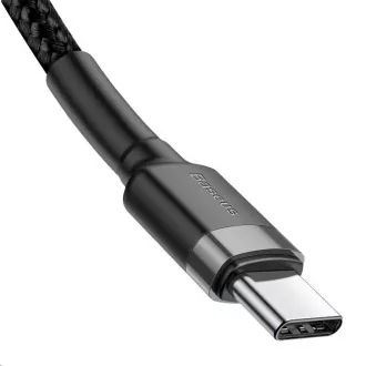 Baseus Cafule Series nabíjecí / datový kabel USB-C na USB-C PD2.0 60W Flash 2m, šedá-černá Baseus Cafule Series nabíjecí / datový kabel USB-C na USB-C PD2.0 60W Flash 2m, šedá-černá