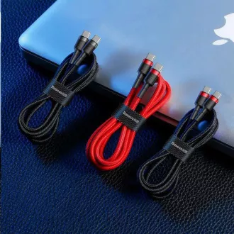 Baseus Cafule Series nabíjecí / datový kabel USB-C na USB-C PD2.0 60W Flash 2m, šedá-černá Baseus Cafule Series nabíjecí / datový kabel USB-C na USB-C PD2.0 60W Flash 2m, šedá-černá