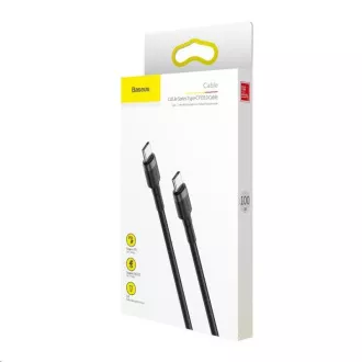 Baseus Cafule Series nabíjecí / datový kabel USB-C na USB-C PD2.0 60W Flash 2m, šedá-černá Baseus Cafule Series nabíjecí / datový kabel USB-C na USB-C PD2.0 60W Flash 2m, šedá-černá