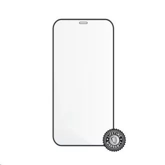 Screenshield ochrana displeje Tempered Glass pro APPLE iPhone 12 6.1", (full cover), černá