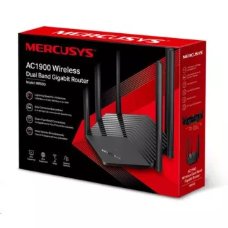 MERCUSYS MR50G EasyMesh/Aginet WiFi5 router (AC1900, 2, 4GHz/5GHz, 2xGbELAN, 1xGbEWAN)