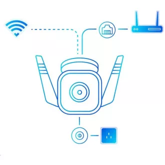 TP-Link Tapo C310 venkovní/outdoor kamera, (3MP, 1296p, WiFi, IR 30m, micro SD card)