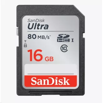 SanDisk SDHC karta 16GB Ultra (80MB/s Class 10 UHS-I) SanDisk SDHC karta 16GB Ultra (80MB/s Class 10 UHS-I)