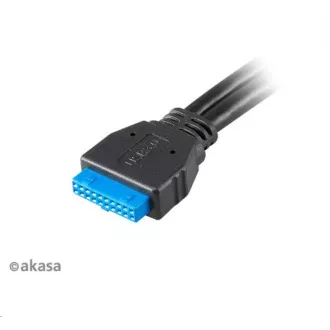 AKASA přední panel HUB 4 Port USB nabíjecí panel s dual Quick Charge 3.0 a dual USB 3.1 porty