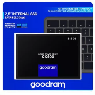 GOODRAM SSD CX400 Gen.2 512GB, SATA III, 2.5", (R:550/W:500MB/s)