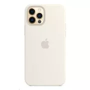 APPLE iPhone 12/12 Pro Silicone Case with MagSafe - White