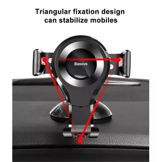 Baseus Osculum Type Gravity držák do auta (na palubní desku), černá Baseus Osculum Type Gravity držák do auta (na palubní desku), černá