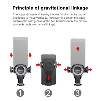 Baseus Osculum Type Gravity držák do auta (na palubní desku), černá Baseus Osculum Type Gravity držák do auta (na palubní desku), černá