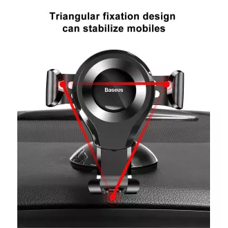 Baseus Osculum Type Gravity držák do auta (na palubní desku), černá-stříbrná Baseus Osculum Type Gravity držák do auta (na palubní desku), černá-stříbrná