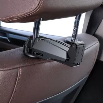 Baseus držák na mobil Baseus Back Seat Headrest Phone Bracket Holder, černá Baseus držák na mobil Baseus Back Seat Headrest Phone Bracket Holder, černá