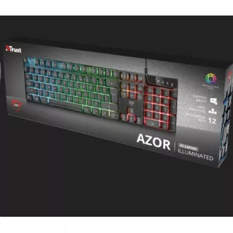 TRUST herní klávesnice GXT 835 Azor Illuminated Gaming Keyboard CZ/SK TRUST herní klávesnice GXT 835 Azor Illuminated Gaming Keyboard CZ/SK